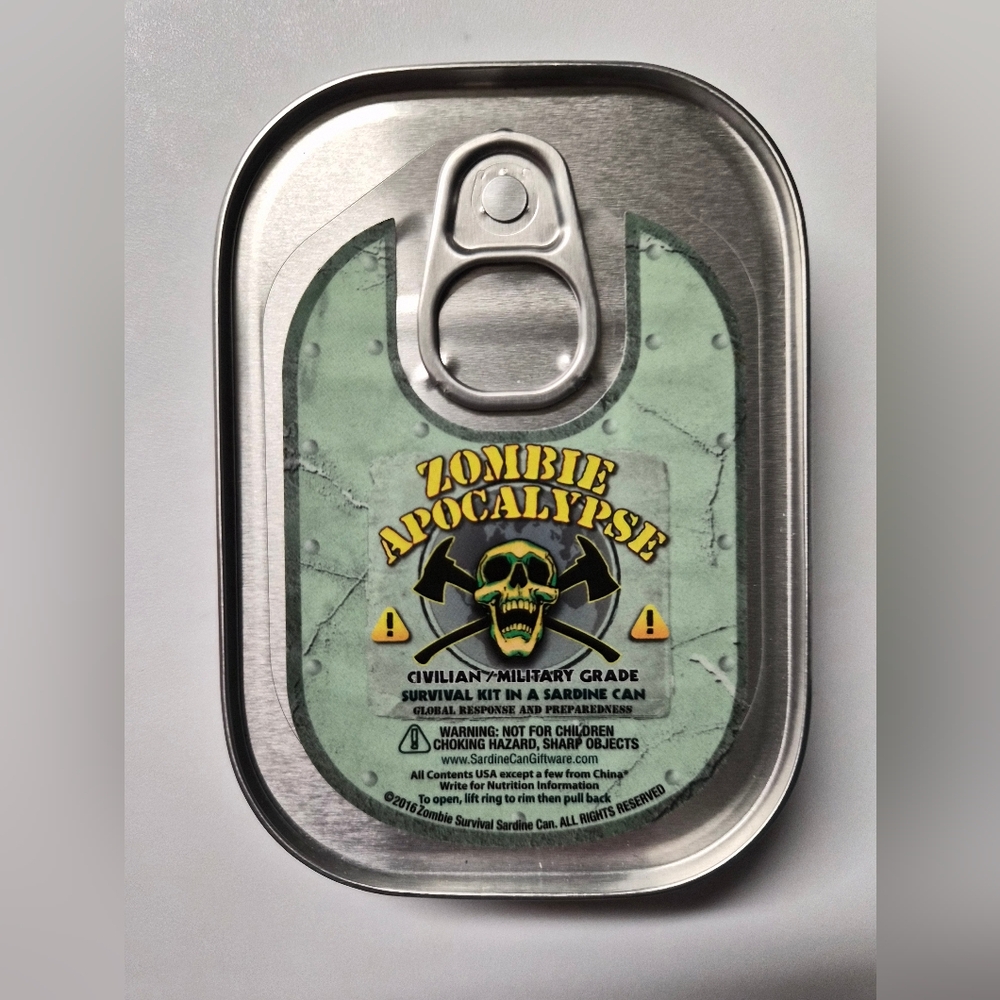 Zombie Apocalypse Civilian/Military Grade Survival Kit In A Sardine Can